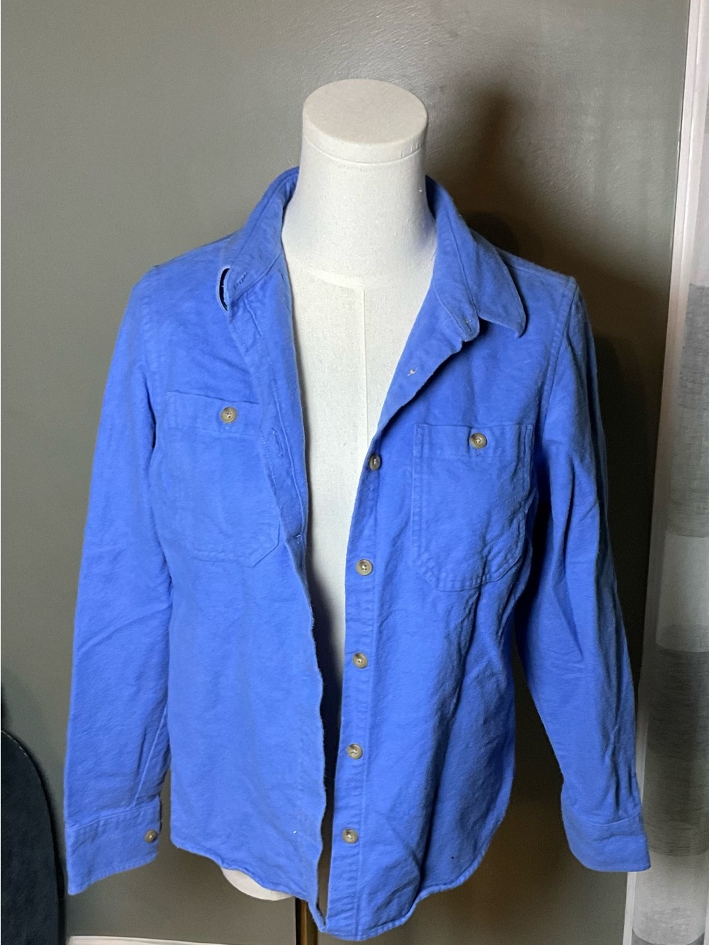 L.L. Bean Cobalt Blue Lightweight Shirt Jacket